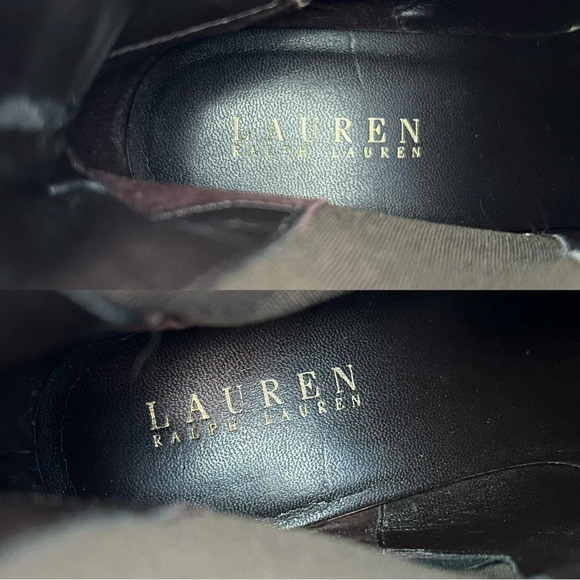 Ralph Lauren Brown Suede Leather  Wedge Ankle Boots - Picture 12 of 13